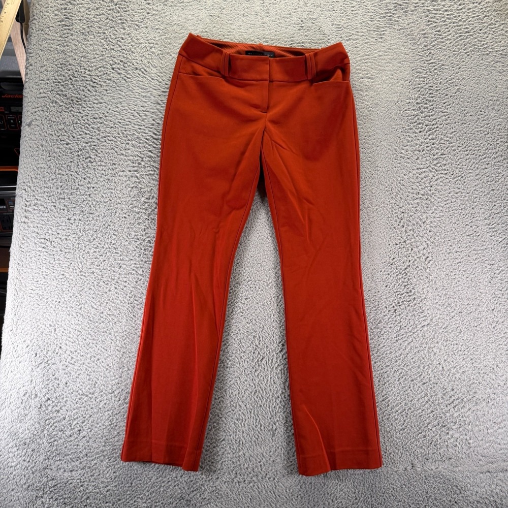 The Limited Drew Fit Pant Women's 6 Red Polyester Dress Business Preppy Stretch